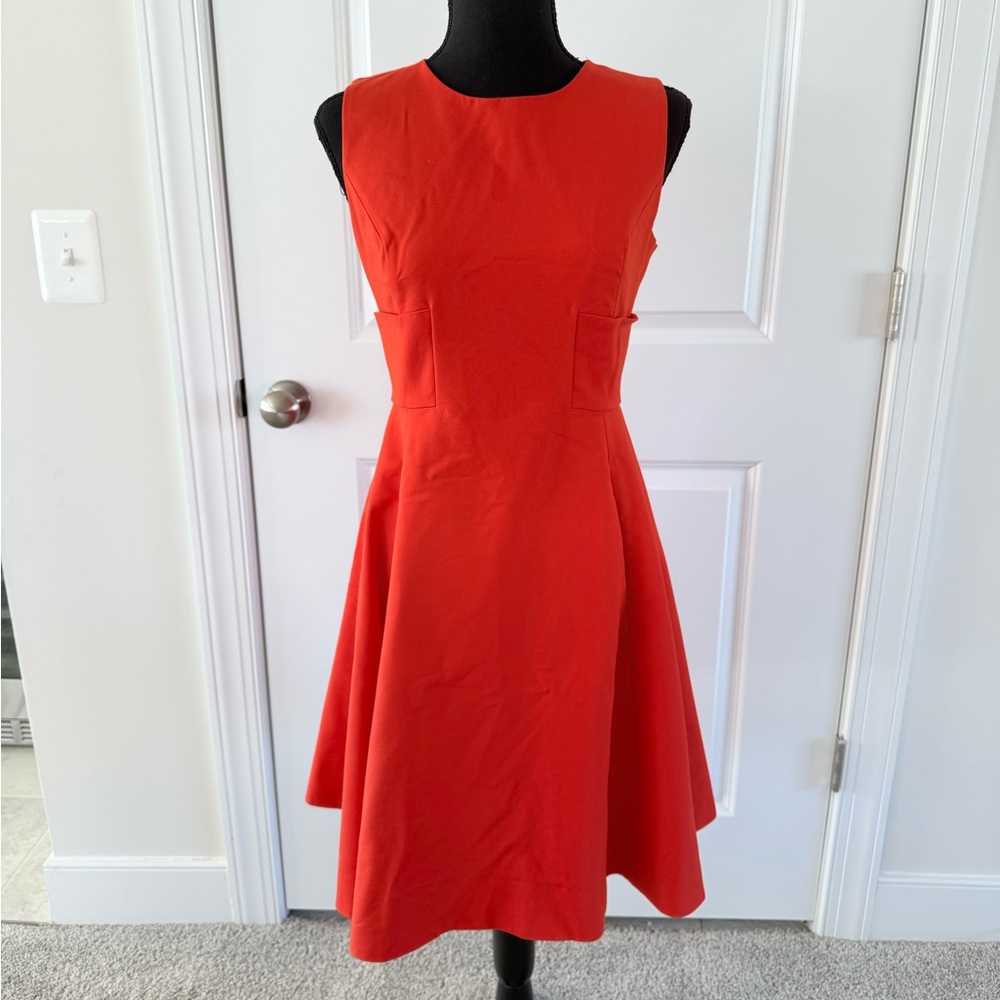 Kate Spade Red A-Line Midi Cocktail Dress